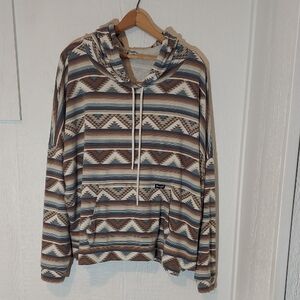 Women's Wrangler Retro Aztec Patterned Hoodie XL